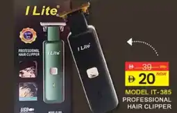 Al Madina I Lite Model IT-385 professional hair clipper offer