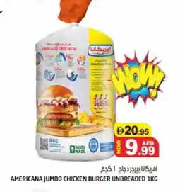 Hashim Hypermarket AMERICANA Chicken Burger offer