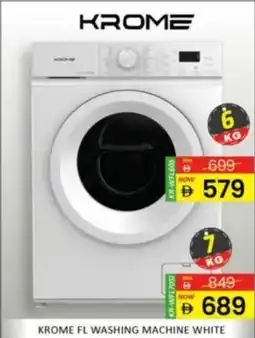 Al Madina Krome fl washing machine white offer