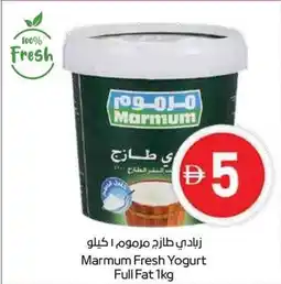 Abu Dhabi Coop Marmum Fresh Yogurt Full Fat offer