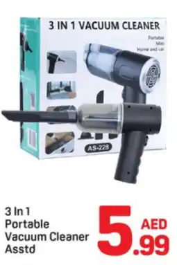 Day To Day 3 In 1 Portable Vacuum Cleaner Asstd offer