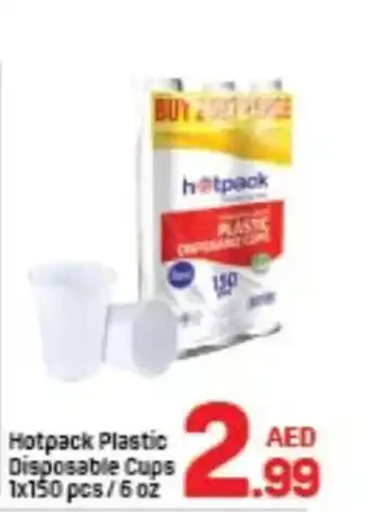 Day To Day Hotpack plastic disposable cups offer