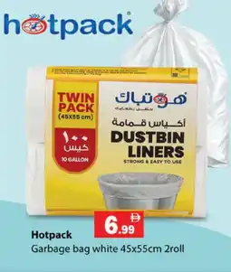 Zain Hypermarket HOTPACK Garbage / Trash Bags offer