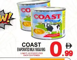 Friday Center COAST Evaporated Milk offer