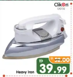Al Madina Hypermarket CLIKON Ironbox offer