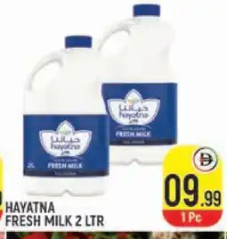 Baniyas Spike Hypermarket HAYATNA Fresh Milk offer