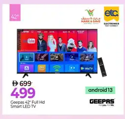 Mark & Save GEEPAS Smart TV offer
