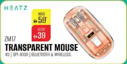 Nesto Heatz ZM17 Transparent Mouse offer