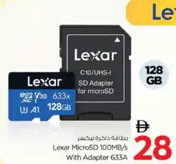 Nesto Lexar MicroSD 100MB/s With Adapter 633A offer