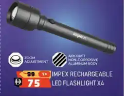Nesto Impex rechargeable led flashlight x4 offer