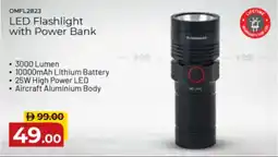 Nesto LED Flashlight with Power Bank OMFL2823 offer