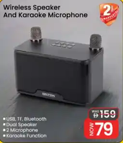 Nesto Krypton Wireless Speaker And Karaoke Microphone offer