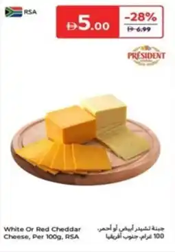Carrefour White Or Red Cheddar Cheese offer