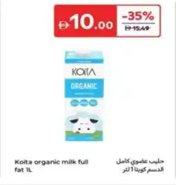 Carrefour Koita organic milk full fat offer