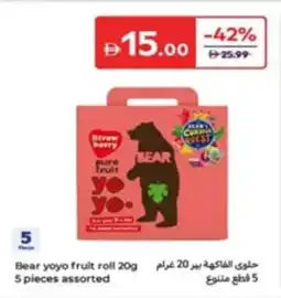 Carrefour Bear yoyo fruit roll Assorted offer