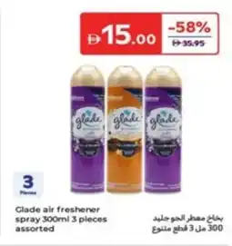 Carrefour Glade air freshener spray pieces assorted offer
