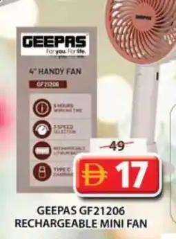 Grand Hyper Market GEEPAS Fan offer
