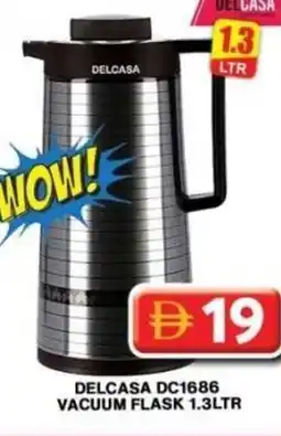 Grand Hyper Market Delcasa vacuum flask 1.3ltr DC1686 offer