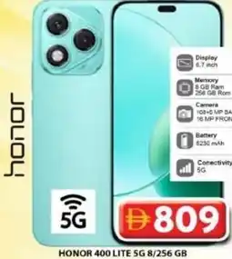 Grand Hyper Market Honor 400 lite 5g 8/256 GB offer