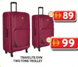 Grand Hyper Market Travelite evn two tone trolley offer