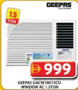 Grand Hyper Market Geepas window ac 1.5ton GACW18015CU offer