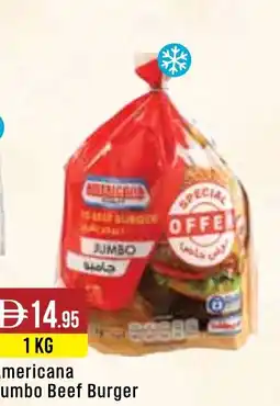 West Zone Supermarket Americana Jumbo Beef Burger offer