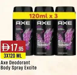West Zone Supermarket Axe Deodorant Body Spray Excite offer