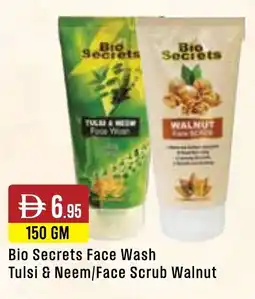 West Zone Supermarket Bio Secrets Face Wash Tulsi & Neem/Face Scrub Walnut offer