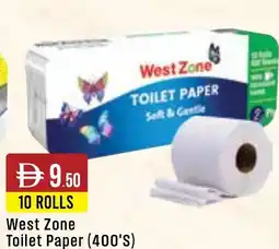 West Zone Supermarket West Zone Toilet Paper (400'S) offer
