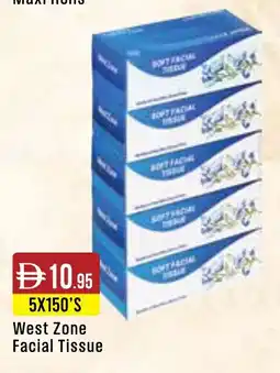 West Zone Supermarket West Zone West Zone Facial Tissue offer