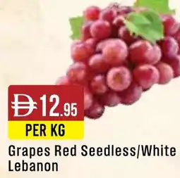 West Zone Supermarket Grapes Red Seedless/White offer