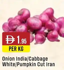 West Zone Supermarket Onion India/Cabbage White/Pumpkin Cut Iran offer