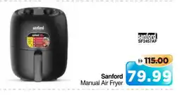 Al Madina Hypermarket SANFORD Air Fryer offer