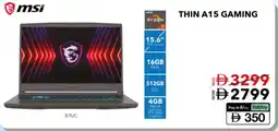 E City msi Thin A15 Gaming offer