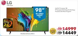 E City LG 4K QNED smart TV 98QNED89T6A.AMAQ offer