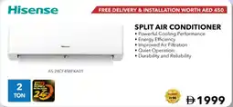 E City Hisense split air conditioner AS-24CF4SBFKA01 offer
