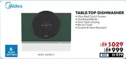 E City Midea table-top dishwasher WQP6-3609W-G offer