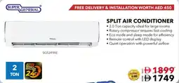 E City Split air conditioner SGS249AE offer