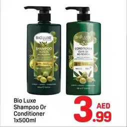 Day To Day Bio Luxe Shampoo Or Conditioner offer