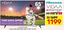 Nesto Hisense 4K UHD Smart LED TV 65” 65A6IN offer