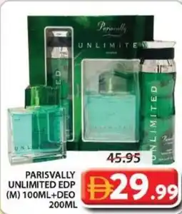 Grand Mall Sharjah Parisvally Unlimited EDP + Deo offer