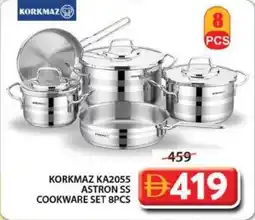 Grand Mall Sharjah Korkmaz KA2055 Astron SS Cookware set offer