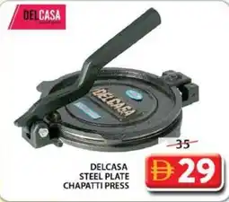 Grand Mall Sharjah Delcasa steel plate chapatti press offer