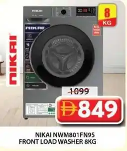 Grand Mall Sharjah Nikai NIKAI NWM801FN9S Front Load Washer offer
