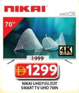 Grand Mall Sharjah Nikai UHD70SLEDT Smart TV UHD offer