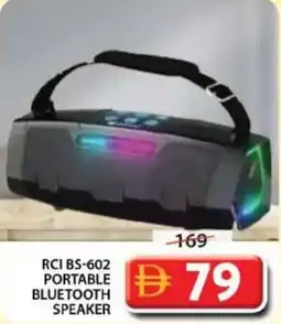 Grand Mall Sharjah RCI BS-602 Portable Bluetooth Speaker offer