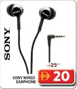 Grand Mall Sharjah Sony wired earphone offer