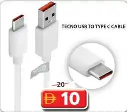 Grand Mall Sharjah Tecno usb to type c cable offer