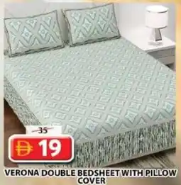 Grand Mall Sharjah Verona Double Bedsheet with Pillow Cover offer