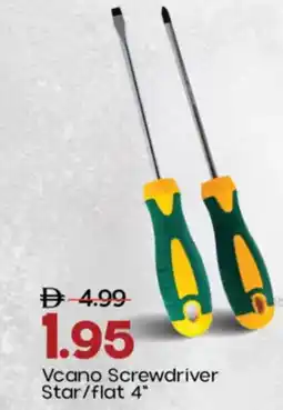 Mark & Save Vcano Screwdriver Star/flat 4 offer